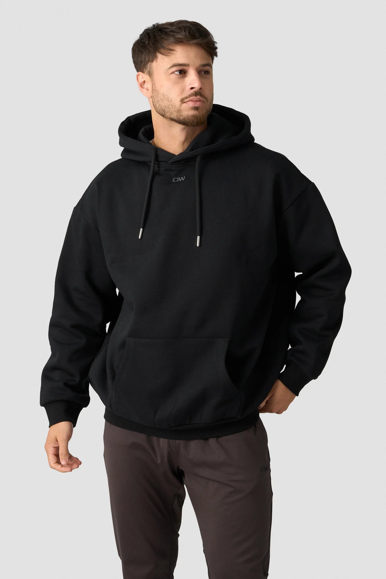 Everyday Relaxed Hoodie Men Grey Melange UMR ARTICLE 1