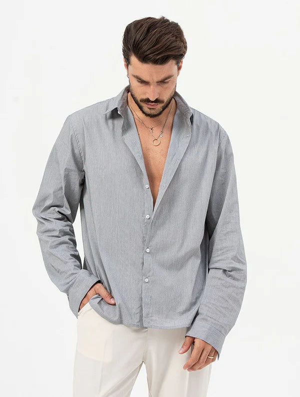 SILAS BLACK AND WHITE STRIPED SHIRT Article 59
