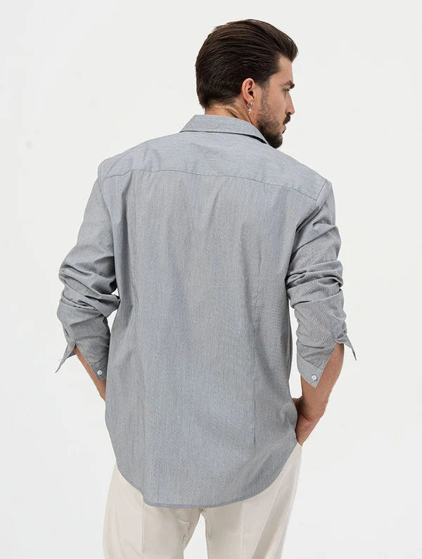 SILAS BLACK AND WHITE STRIPED SHIRT Article 59