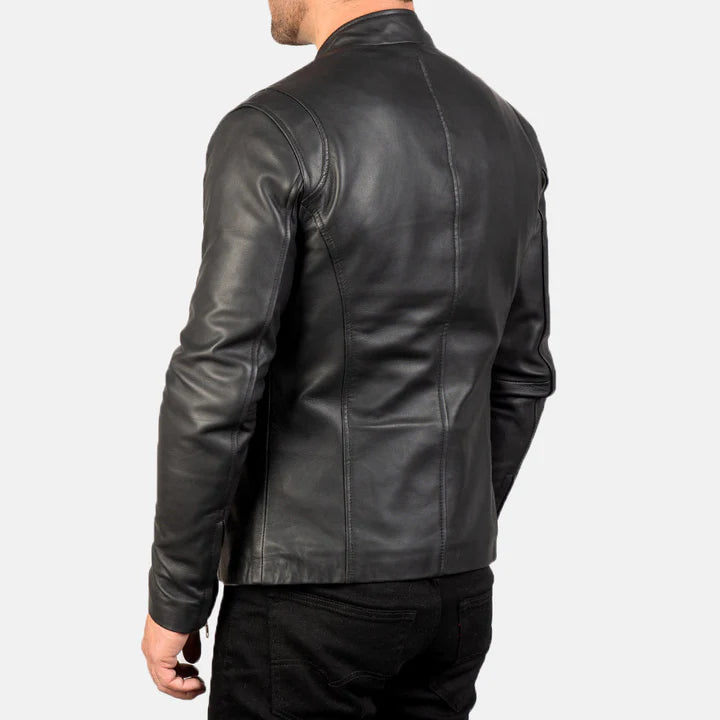 Ionic Black Leather Jacket Article 2