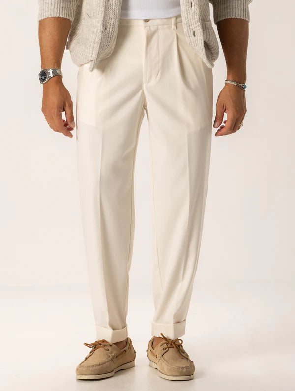 BEN FORMAL CREAM TROUSERS Article 50