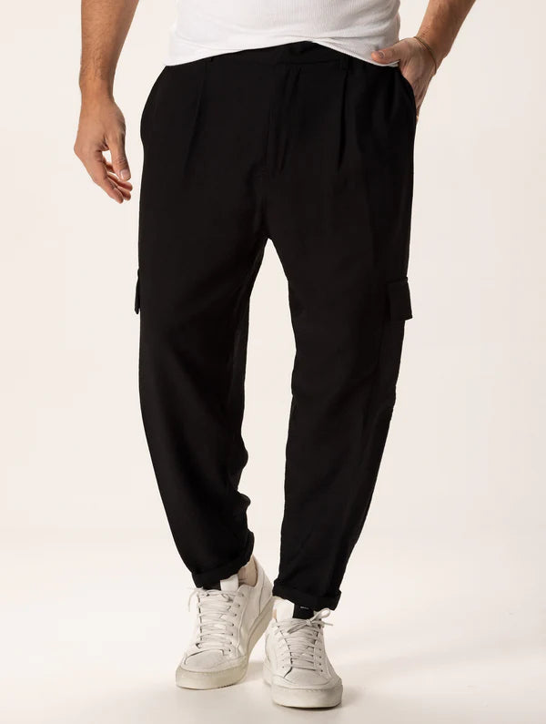 KOJI BLACK CARGO PANTS Article 17