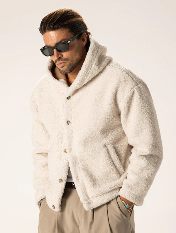 YUSUKE CREAM SHEARLING JACKET Article 8