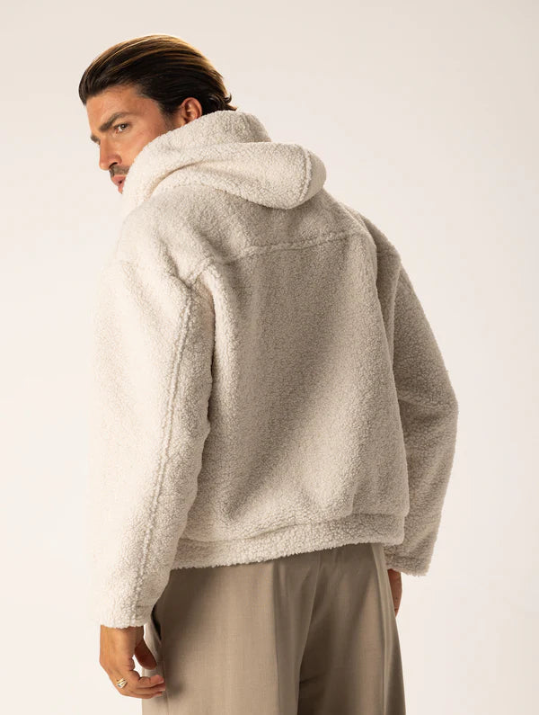 YUSUKE CREAM SHEARLING JACKET Article 8