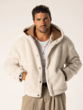 YUSUKE CREAM SHEARLING JACKET Article 8