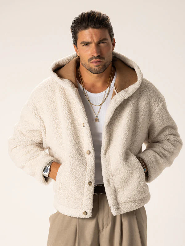 YUSUKE CREAM SHEARLING JACKET Article 8