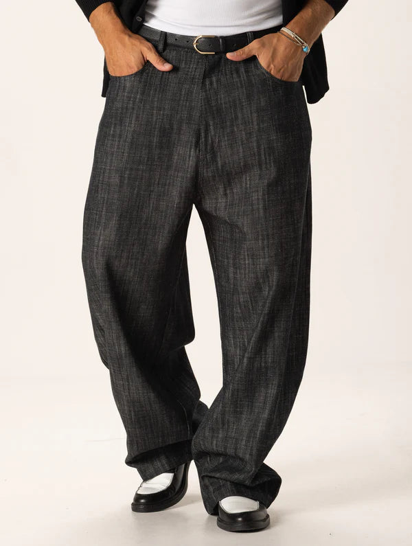 CHOMEI BLACK BAGGY JEANS Article 43