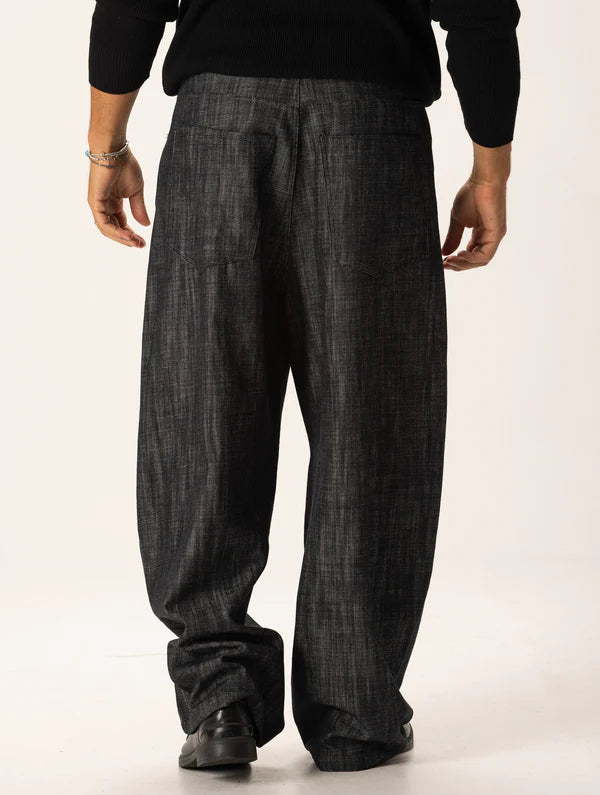 CHOMEI BLACK BAGGY JEANS Article 43