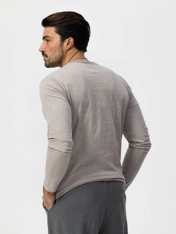 LIP GREY LONG-SLEEVED T-SHIRT Article 38