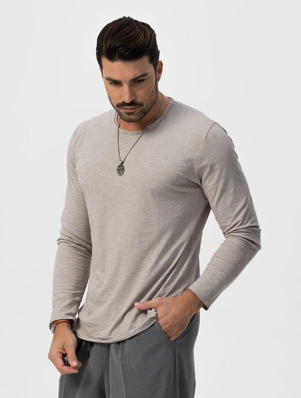 LIP GREY LONG-SLEEVED T-SHIRT Article 38