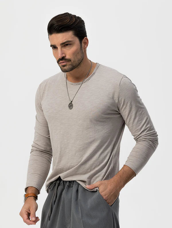 LIP GREY LONG-SLEEVED T-SHIRT Article 38