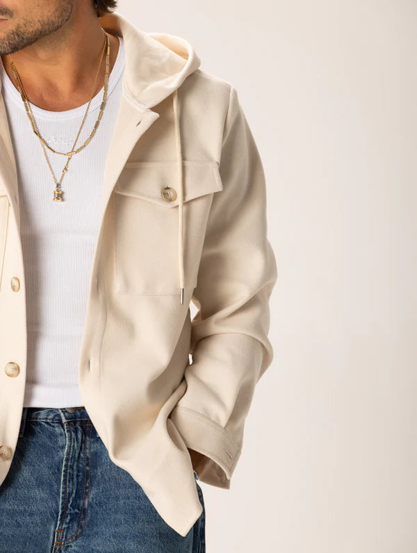 HARUTO BEIGE HOODED JACKET Article 36