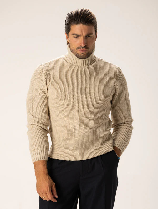 BOBBY CREW NECK SWEATER BEIGE Article 24