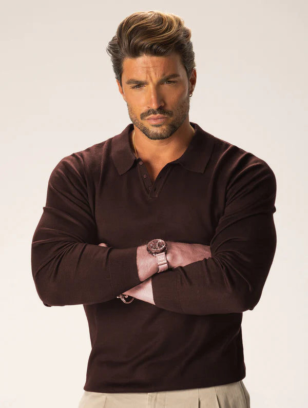 OSCAR BROWN POLO SWEATER Article 25